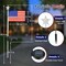 Citrus; 6 Pack 4th of July Solar Lights Outdoor – Red White Blue American Flag Star Garden Lights, Waterproof Patriotic Solar Pathway Lights for Independence Day, Memorial Day Yard & Lawn Decor; Category:Porch & Yard Decor; Image:4